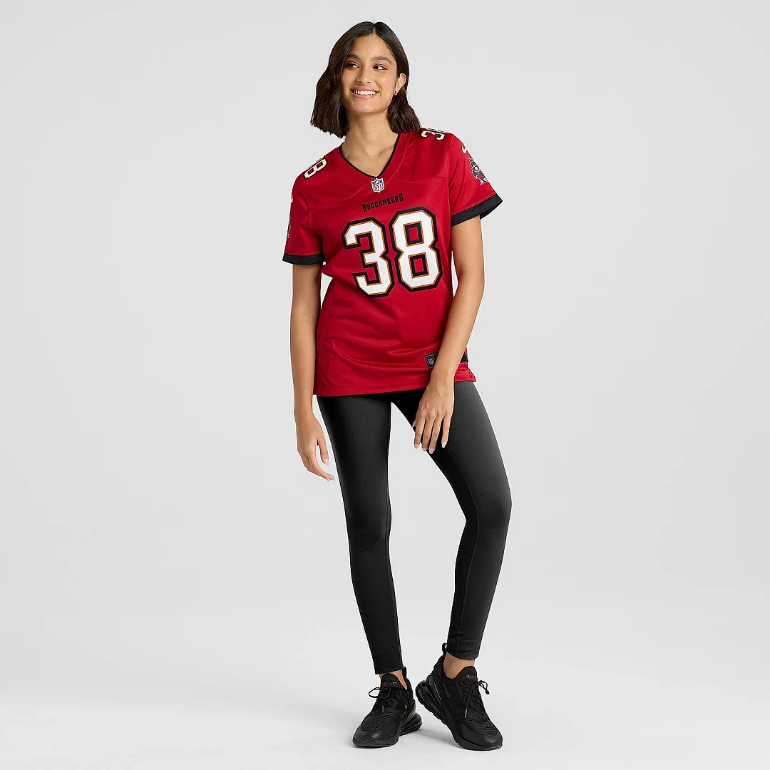 Zennovawear Women's Tampa Bay Buccaneers Derrek Pitts Red Game Jersey