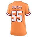 Zennovawear Women's Tampa Bay Buccaneers Derrick Brooks Orange Throwback Game Jersey