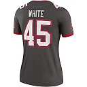 Zennovawear Women's Tampa Bay Buccaneers Devin White Pewter Alternate Legend Player Performance Top