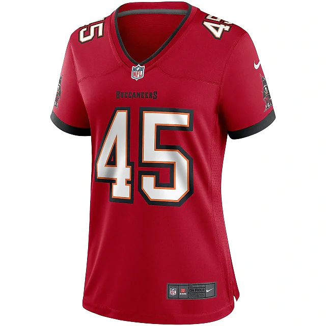 Zennovawear Women's Tampa Bay Buccaneers Devin White Red Game Player Jersey