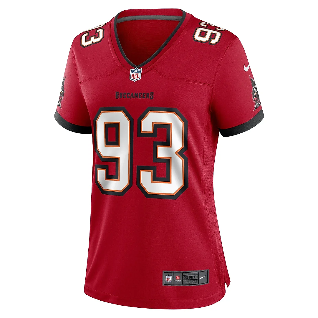 Zennovawear Women's Tampa Bay Buccaneers Eric Banks Red Game Jersey