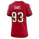 Zennovawear Women's Tampa Bay Buccaneers Eric Banks Red Game Jersey