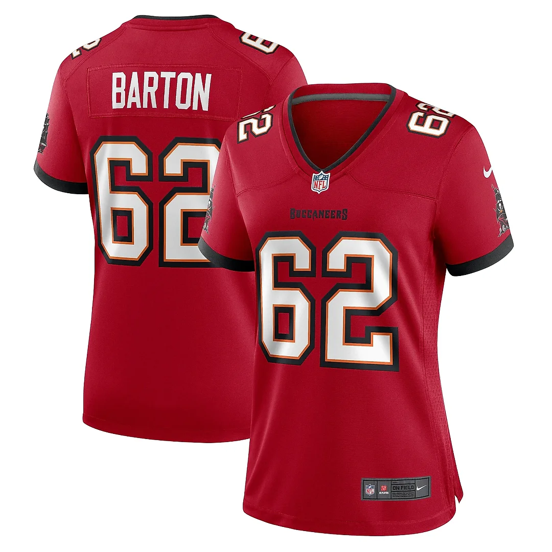 Zennovawear Women's Tampa Bay Buccaneers Graham Barton Red Game Jersey
