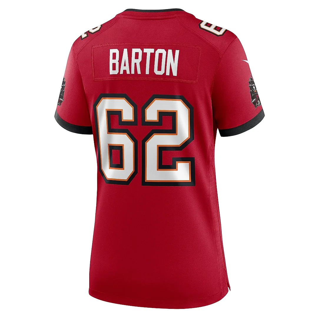 Zennovawear Women's Tampa Bay Buccaneers Graham Barton Red Game Jersey