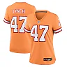 Zennovawear Women's Tampa Bay Buccaneers John Lynch Orange Throwback Game Jersey
