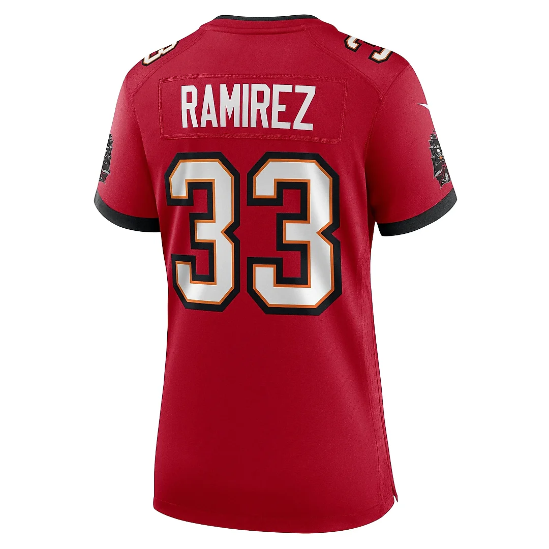 Zennovawear Women's Tampa Bay Buccaneers Jose Ramirez Red Game Jersey