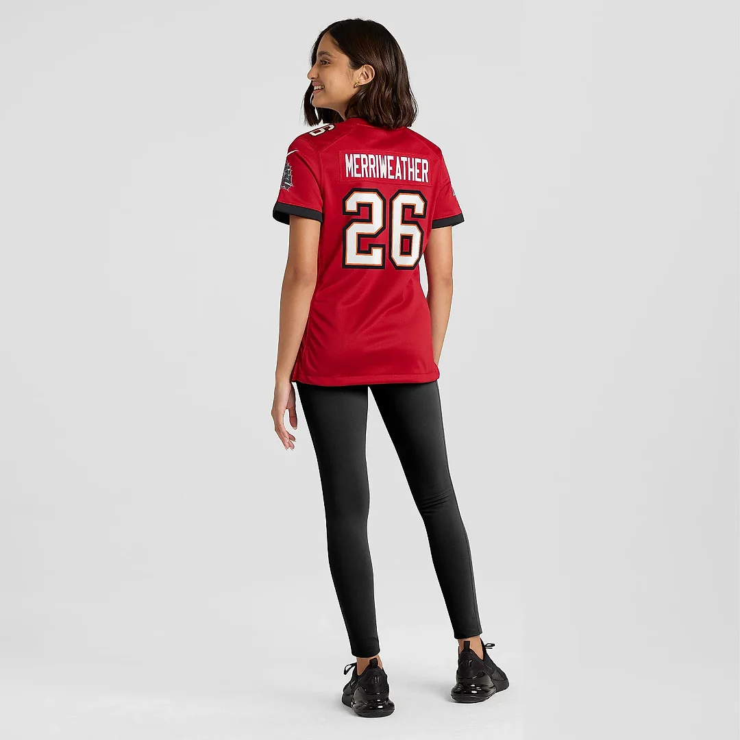 Zennovawear Women's Tampa Bay Buccaneers Kaevon Merriweather Red Game Jersey
