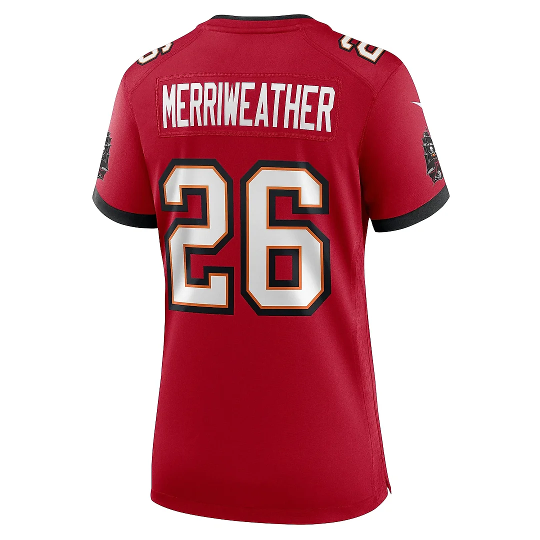 Zennovawear Women's Tampa Bay Buccaneers Kaevon Merriweather Red Game Jersey