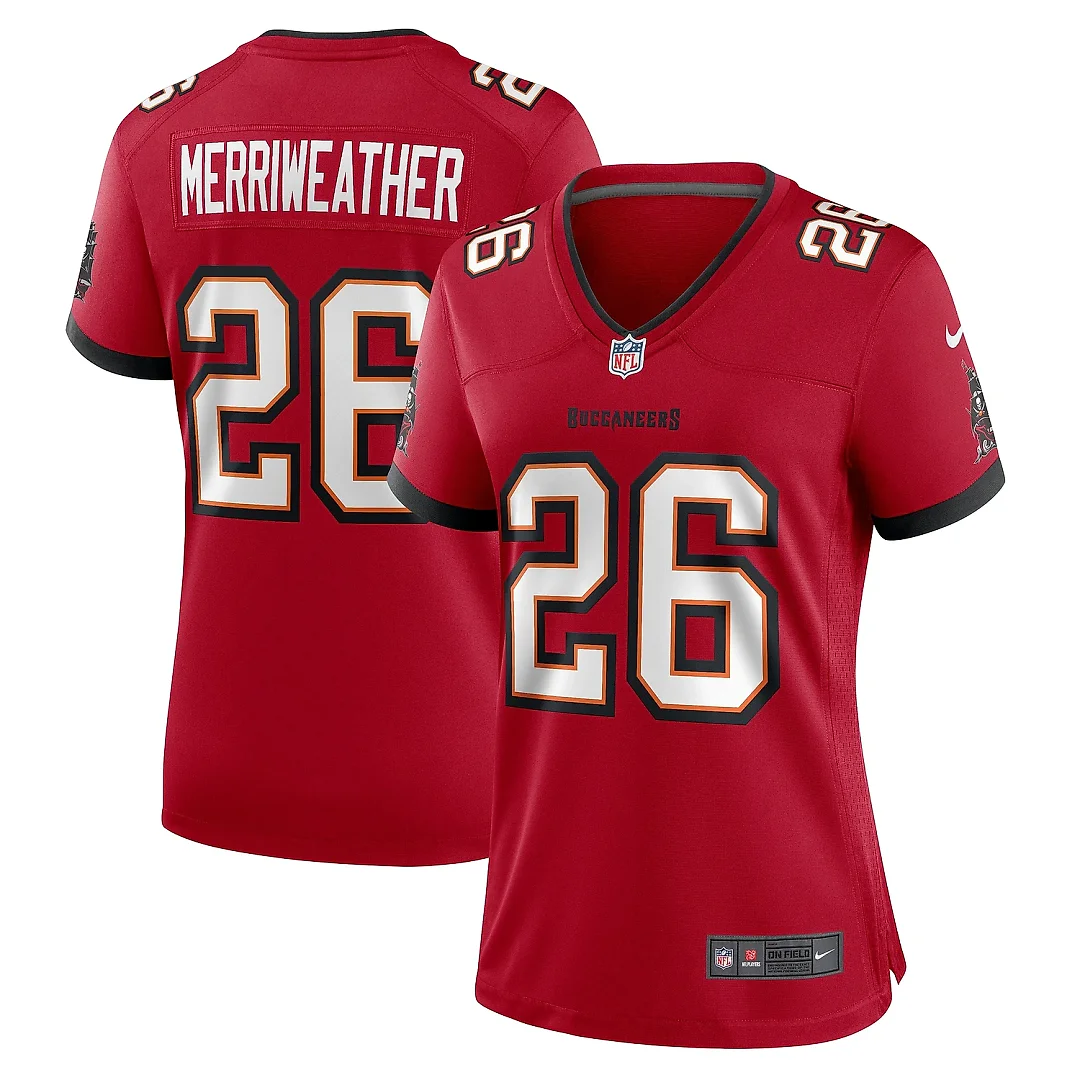 Zennovawear Women's Tampa Bay Buccaneers Kaevon Merriweather Red Game Jersey