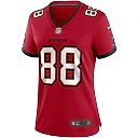 Zennovawear Women's Tampa Bay Buccaneers Mark Carrier Red Game Retired Player Jersey
