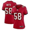 Zennovawear Women's Tampa Bay Buccaneers Markees Watts Red Game Jersey