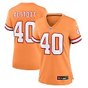 Zennovawear Women's Tampa Bay Buccaneers Mike Alstott Orange Throwback Game Jersey