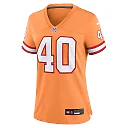 Zennovawear Women's Tampa Bay Buccaneers Mike Alstott Orange Throwback Game Jersey