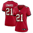 Zennovawear Women's Tampa Bay Buccaneers Mike Edwards Red Game Jersey