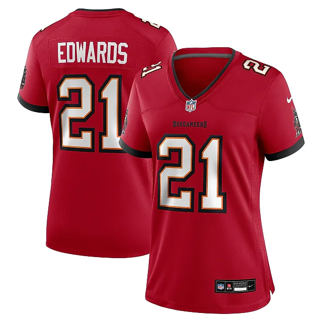 Zennovawear Women's Tampa Bay Buccaneers Mike Edwards Red Game Jersey