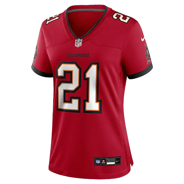 Zennovawear Women's Tampa Bay Buccaneers Mike Edwards Red Game Jersey