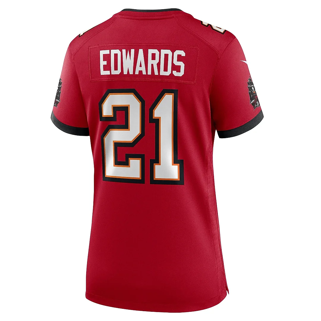 Zennovawear Women's Tampa Bay Buccaneers Mike Edwards Red Game Jersey
