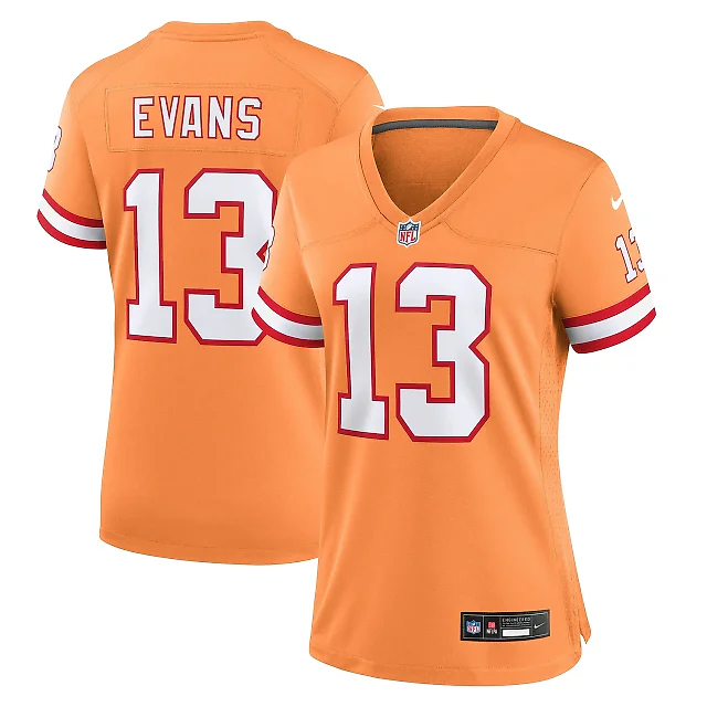 Zennovawear Women's Tampa Bay Buccaneers Mike Evans Orange Player Jersey
