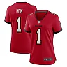 Zennovawear Women's Tampa Bay Buccaneers Number 1 Mom Red Game Jersey