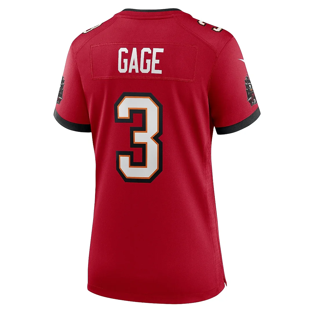 Zennovawear Women's Tampa Bay Buccaneers Russell Gage Red Game Jersey