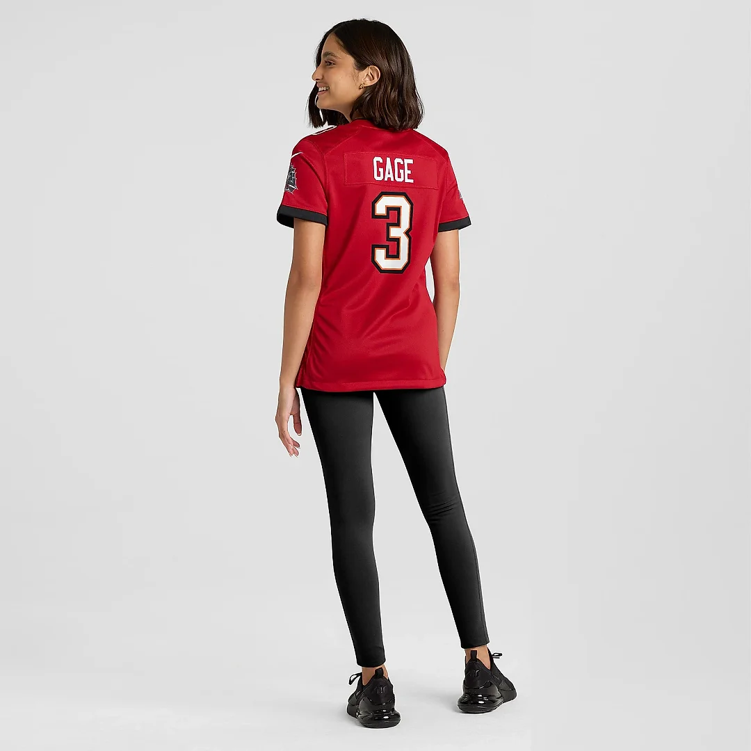 Zennovawear Women's Tampa Bay Buccaneers Russell Gage Red Game Jersey