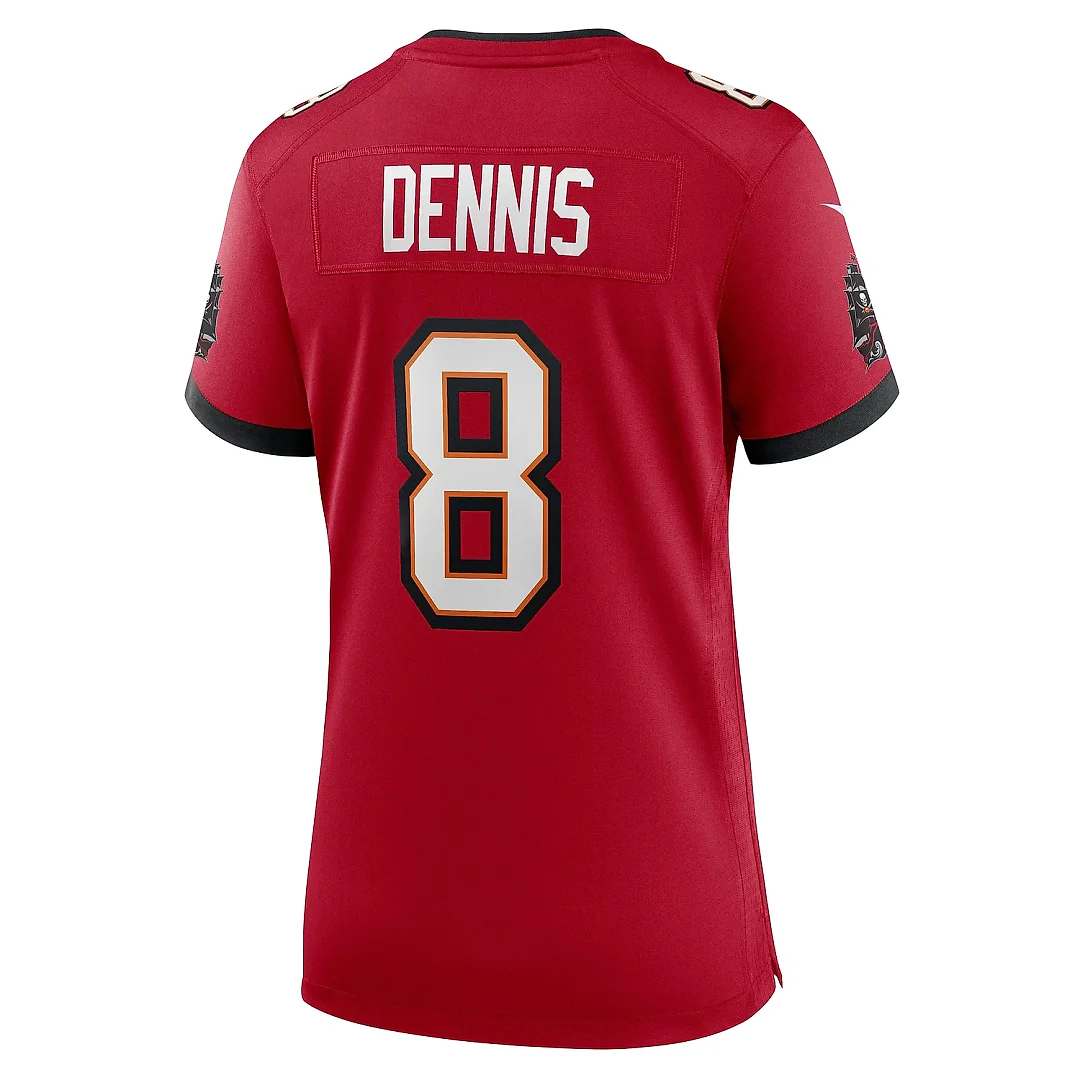 Zennovawear Women's Tampa Bay Buccaneers SirVocea Dennis Red Game Jersey