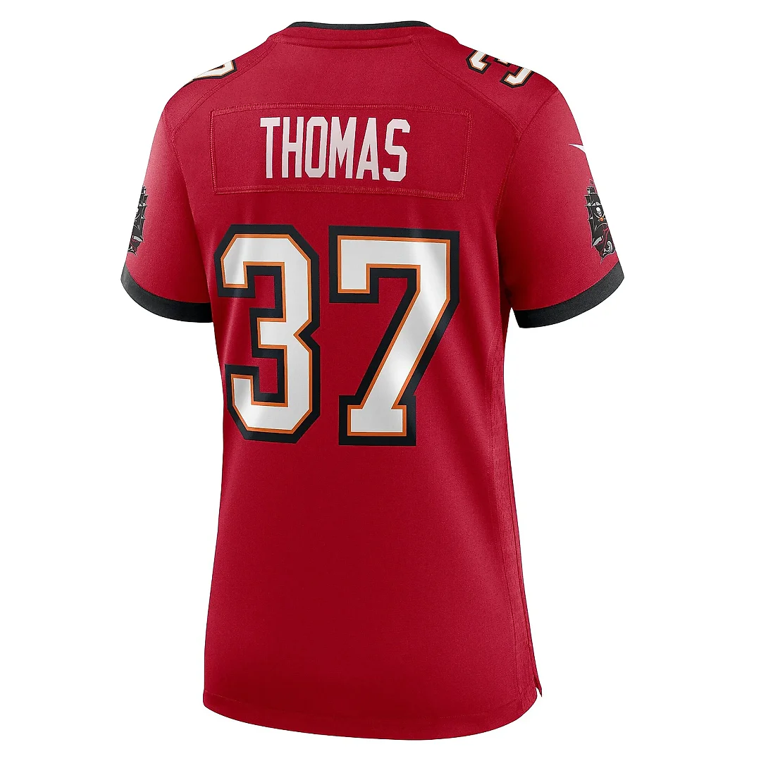 Zennovawear Women's Tampa Bay Buccaneers Tavierre Thomas Red Game Jersey
