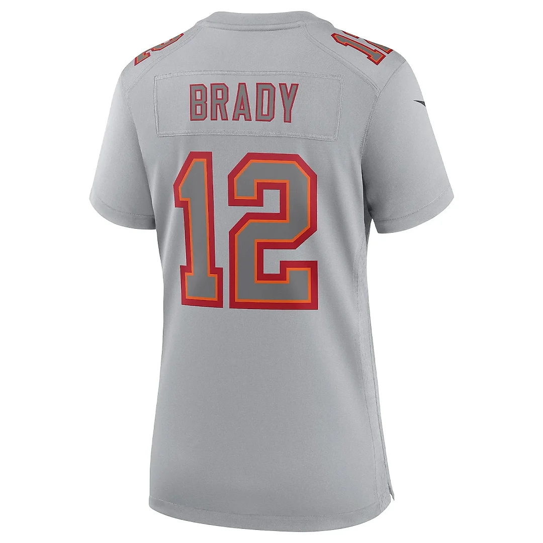Zennovawear Women's Tampa Bay Buccaneers Tom Brady Gray Atmosphere Fashion Game Jersey