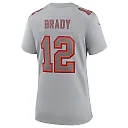 Zennovawear Women's Tampa Bay Buccaneers Tom Brady Gray Atmosphere Fashion Game Jersey