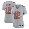 Zennovawear Women's Tampa Bay Buccaneers Tom Brady Gray Atmosphere Fashion Game Jersey
