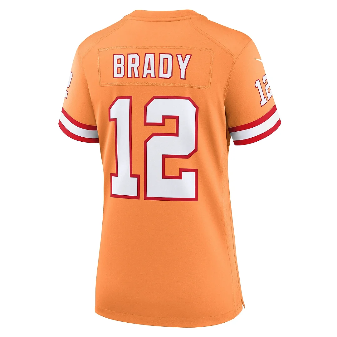 Zennovawear Women's Tampa Bay Buccaneers Tom Brady Orange Player Jersey