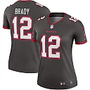Zennovawear Women's Tampa Bay Buccaneers Tom Brady Pewter Alternate Legend Player Performance Top