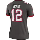 Zennovawear Women's Tampa Bay Buccaneers Tom Brady Pewter Alternate Legend Player Performance Top