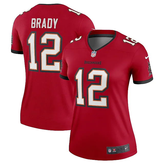 Zennovawear Women's Tampa Bay Buccaneers Tom Brady Red Team Legend Player Performance Top