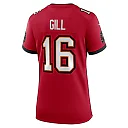 Zennovawear Women's Tampa Bay Buccaneers Trenton Gill Red Team Game Jersey