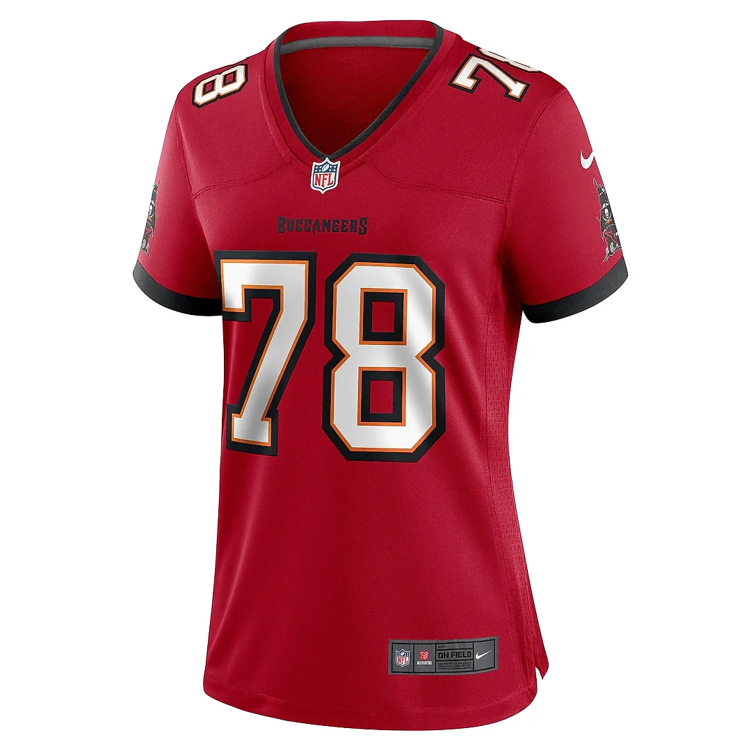 Zennovawear Women's Tampa Bay Buccaneers Tristan Wirfs Red Game Jersey