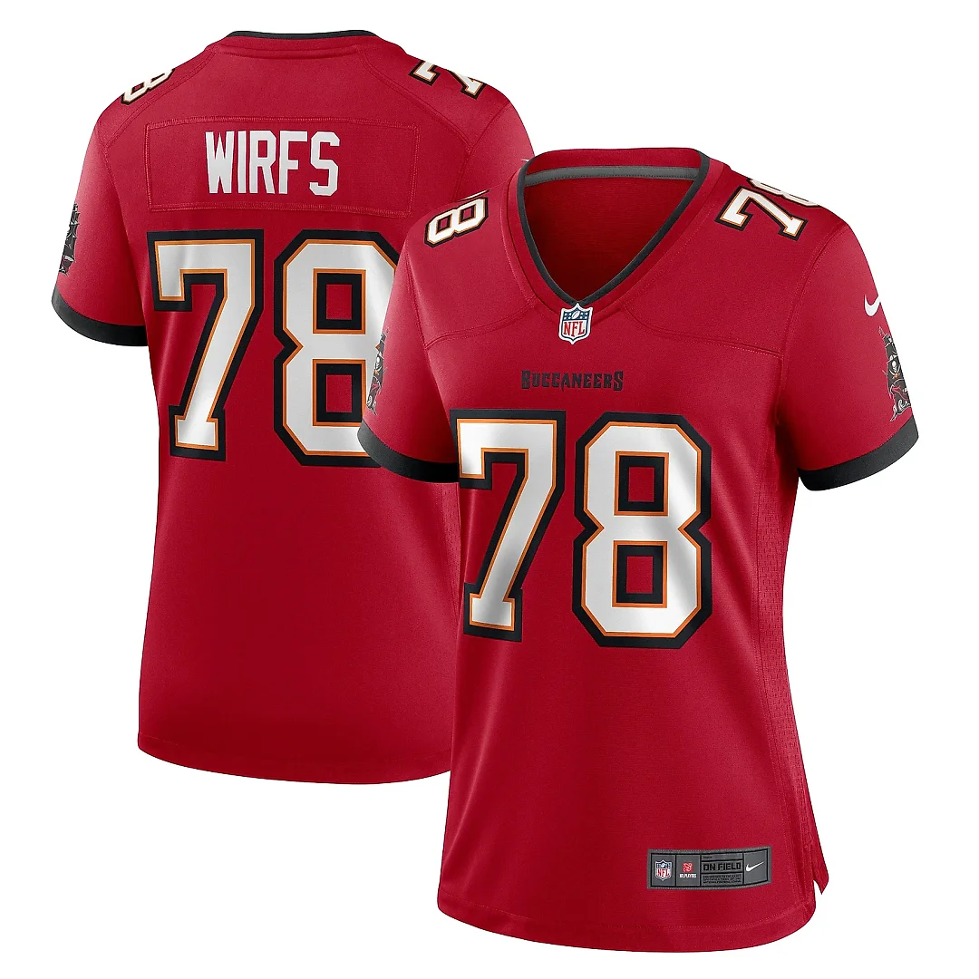 Zennovawear Women's Tampa Bay Buccaneers Tristan Wirfs Red Game Jersey