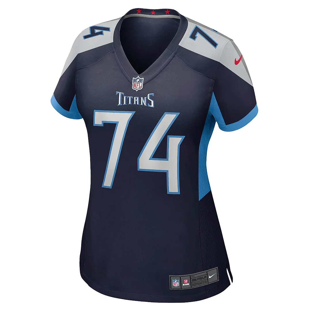 Zennovawear Women's Tennessee Titans Bruce Matthews Navy Retired Player Jersey