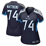 Zennovawear Women's Tennessee Titans Bruce Matthews Navy Retired Player Jersey