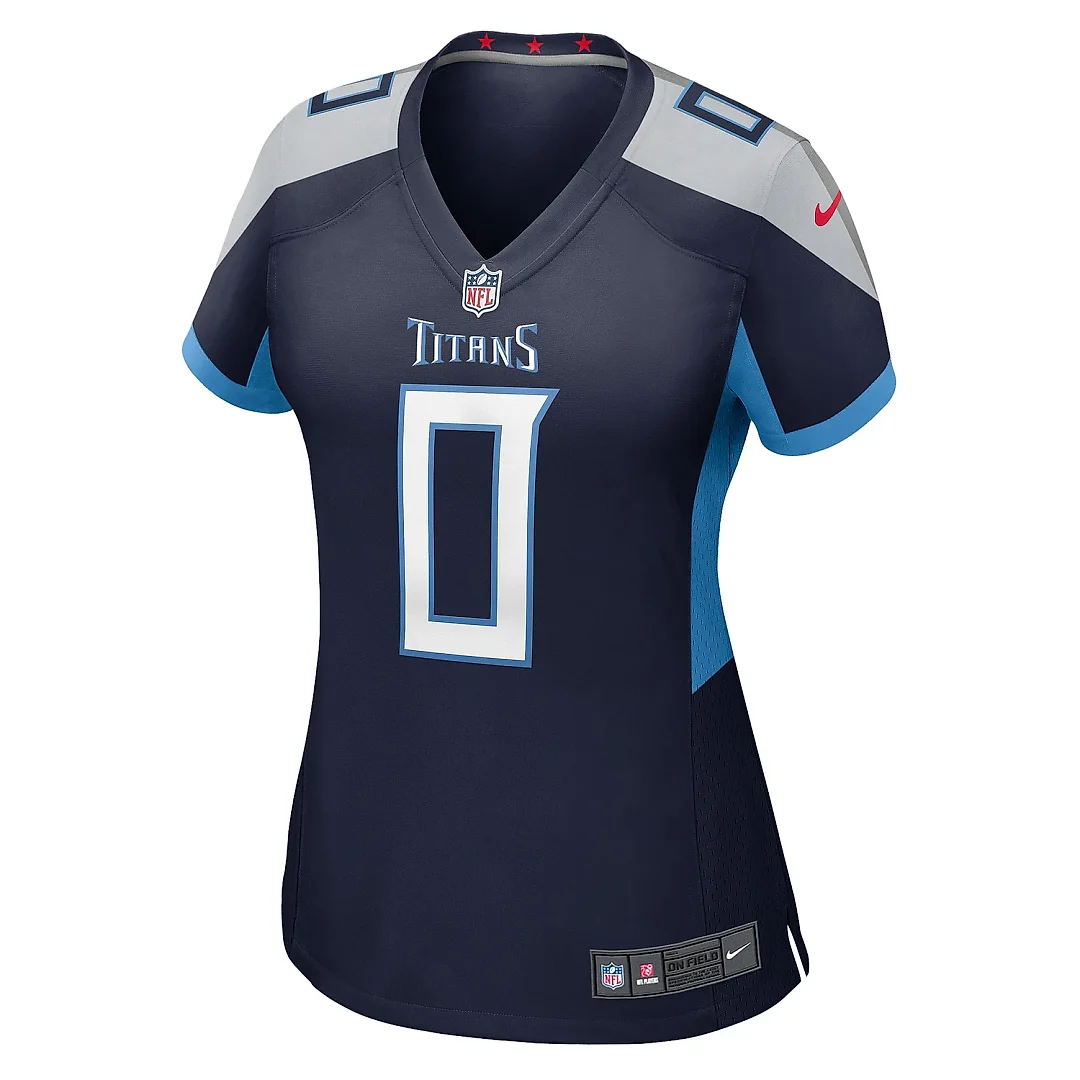 Zennovawear Women's Tennessee Titans Calvin Ridley Navy Game Jersey