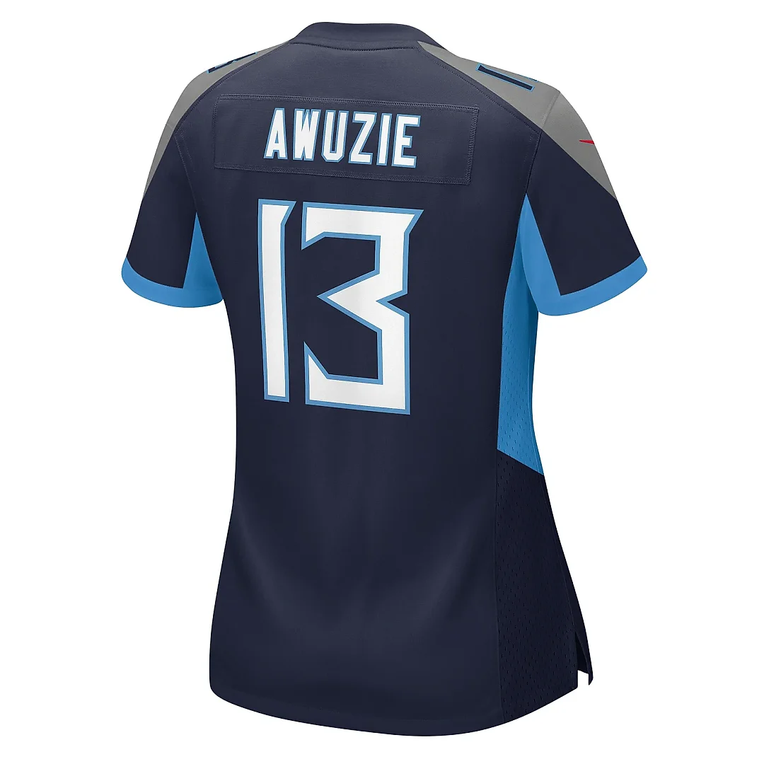 Zennovawear Women's Tennessee Titans Chidobe Awuzie Navy Game Jersey