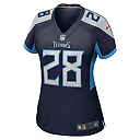 Zennovawear Women's Tennessee Titans Chris Johnson Navy Retired Player Game Jersey