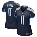 Zennovawear Women's Tennessee Titans Chris Moore Navy Game Jersey