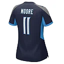 Zennovawear Women's Tennessee Titans Chris Moore Navy Game Jersey