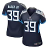Zennovawear Women's Tennessee Titans Darrell Baker Jr Navy Game Jersey