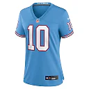Zennovawear Women's Tennessee Titans DeAndre Hopkins Light Blue Oilers Throwback Player Game Jersey
