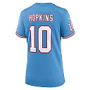 Zennovawear Women's Tennessee Titans DeAndre Hopkins Light Blue Oilers Throwback Player Game Jersey