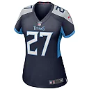 Zennovawear Women's Tennessee Titans Eddie George Navy Game Retired Player Jersey