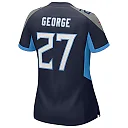 Zennovawear Women's Tennessee Titans Eddie George Navy Game Retired Player Jersey
