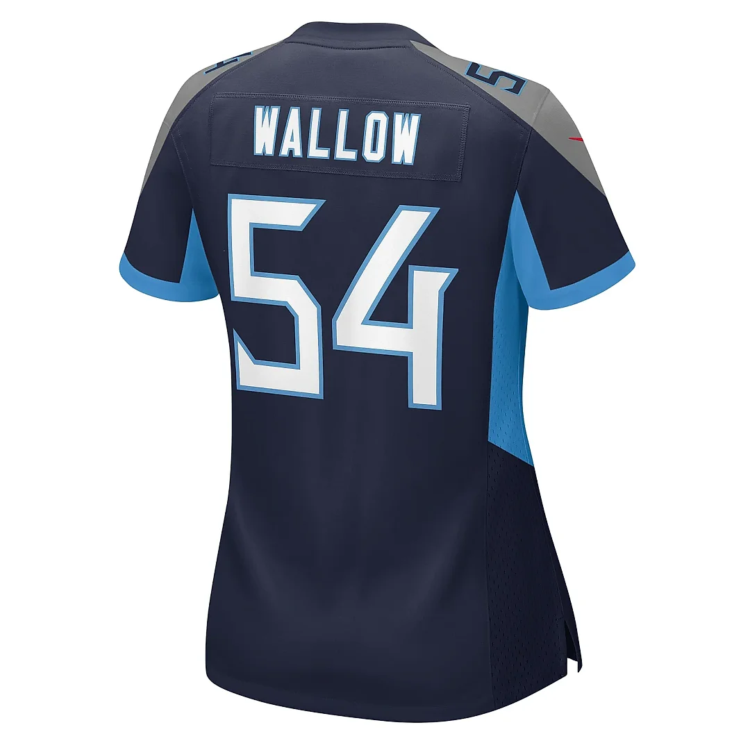 Zennovawear Women's Tennessee Titans Garret Wallow Navy Game Jersey